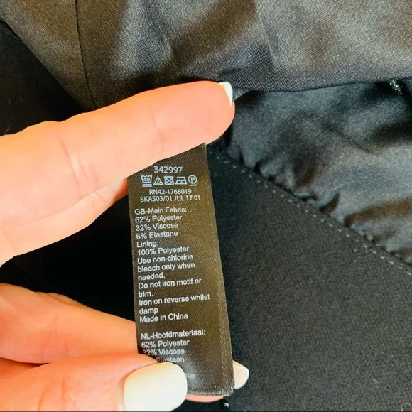 Monsoon sz 4 Black Military Piped Jacket Blazer 3158 - Picture 10 of 11